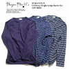 BURGUS PLUS L/S Heavy Weight Indigo Border Tee HBP-005ID画像