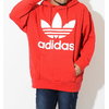 adidas Originals Trefoil Oversized Hoodie College Red DH5769画像