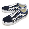 VANS OLD SKOOL CHECKER FLAME NAVY/T.WHITE VN0A38G1RX6画像