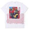 COMME des GARCONS SHIRT BASQUIAT TEE WHITExRED画像