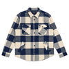 Brixton DURHAM L/S FLANNEL NAVY×CREAM 01084画像