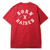 BORN X RAISED ROCKER TEE (BURGUNDY) 38601画像