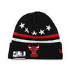 NEW ERA CHICAGO BULLS NBA 5 STAR KNIT BEANIE BLACK EANE11197445画像