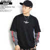 DOUBLE STEAL BLACK LAYERED LONG SLEEVE TEE -BLACK- 984-19002画像