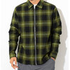 STUSSY Zip Up Shadow Plaid L/S Shirt 111997画像