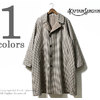 Kaptain Sunshine Reversible Chesterfield Coat Alpaca-mix Patterned Tweed KS8FCO05画像