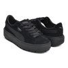 PUMA SUEDE PLATFORM TRACE ANIMAL PUMA BLACK - PUMA AGED SILVER 367814-01画像