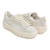 PUMA SUEDE PLATFORM TRACE ANIMAL WHISPER WHITE - METALLIC GOLD 367814-02画像
