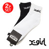 X-girl LOGO 2P SOCKS 5175004画像