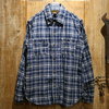FREEWHEELERS NEAL Cotton/Linen Indigo Check 1833010画像