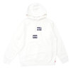 Supreme × COMME des GARCONS SHIRT Split Box Logo Hooded Sweatshirt WHITE画像