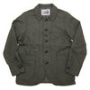 DAPPER'S Brushed Back Heather Cloth Round Collar Work Jacket LOT1135画像