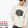 Schott INDIGO HEXAGON FADE CREWNECK SWEAT 3183101画像