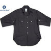 POST OVERALLS 2214 E-Z CRUZ SOLID FLANNEL SHIRT/brown画像