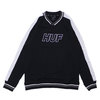 HUF 18FW ENDER FRENCH TERRY V-NECK CREW BLACK画像