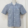 THE FLAT HEAD INDIGO CHECK S/S SHIRT F-SCO-007S画像