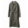 AURALEE DOUBLE FACE CHECK DOUBLE-BREASTED COAT A8AC03BN画像