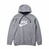 NIKE AS M NSW HBR HOODIE PO FLC FTR DK GREY HEATHER/BLACK AJ6353-063画像