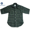 POST OVERALLS 2216 THE POST III-R-W PLAID TWILL FLANNEL SHIRTS black x green x white画像