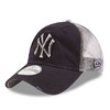 NEW ERA NEW YORK YANKEES RUSTIC TRUCKER MESH CAP NAVYxWHITE FF2407193画像