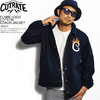 CUTRATE FLAME LOGO COTTON COACH JACKET -NAVY-画像
