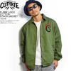 CUTRATE FLAME LOGO COTTON COACH JACKET -OLIVE-画像