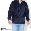 STUSSY Velour Zip Mock L/S Crew 1140103画像
