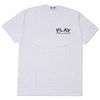 PLAY COMME des GARCONS MENS PLAY CHEST LOGO TEE WHITE画像
