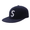 Supreme 18FW Polartec S Logo 6-Panel Hat NAVY画像