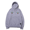 THE SIMPSONS x ATMOS LAB KRUSTY EMBROIDERY HOODIE GRAY AL18F-PH02画像