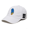 THE SIMPSONS x ATMOS LAB MARGE EMBROIDERY 6 PANEL CAP WHITE AL18F-HG08画像