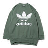 adidas Originals TREFOIL OVERSIZED CREW TRASE GREEN DH5770画像