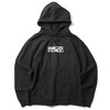 OBEY CUSTOM PIGMENT HOODED FLEECE "OBEY INSIDE OUT" (DUSTY BLACK)画像