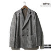 salvy; 2018AW STRIPE GLEN CHECK DOUBLE JKT SV02-31U18C画像