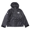 Supreme × THE NORTH FACE 18FW Leather Mountain Parka BLACK画像