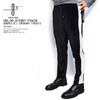 NO ID. VELOR JERSEY TRACK SAROUEL SKINNY PANTS -BLACK- 843006-645P画像