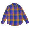 Supreme 18FW Shadow Plaid Flannel Shirt DUSTY ROYAL画像