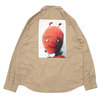 Supreme 18FW Mike Kelley Ahh Youth Work Shirt KHAKI画像