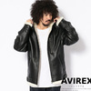 AVIREX FLEECE BONDING LEATHER PARKA 6181065画像