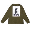A BATHING APE 18AW HUNTING L/S TEE OLIVE DRAB画像