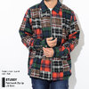 STUSSY Patchwork Zip Up L/S Shirt 111993画像