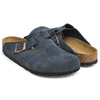 BIRKENSTOCK Boston SOFT FOOTBED NAVY SUEDE NARROW 1012371画像