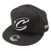 NEW ERA 9FIFTY CLECAV LOGO BLACK × WHITE 11876727画像