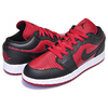 NIKE AIR JORDAN 1 LOW(GS) gym red/black-white 553560-610画像