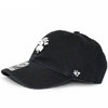 '47 Brand BOSTON CELTICS CLEAN UP STRAPBACK BLACK WHITE K-RGW02GWSNL-BKF画像