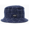STUSSY Window Pane Bucket Hat 132886画像
