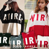 AVIREX DROP SHOULDER LOGO KNIT SWEATER 6284011画像