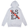 SATURDAYS SURF NYC &times; WIND AND SEA HOODIE GRAY画像