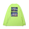 atmos pink TOKYOプリント ロング Tシャツ LIME AT-TR-06画像