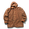 TENDER Co. TYPE 936 Hooded Shepherd's Coat RYELAND WOOL FACE COTTON TWILL RED OCHRE DYE画像